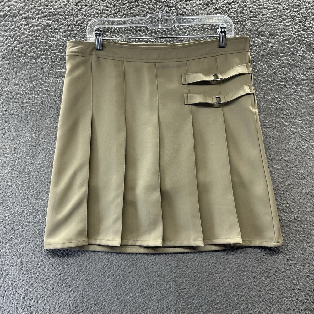 French Toast Skort Girls Size 18 Khaki Pleated Adjustable Waist Scooter Skort